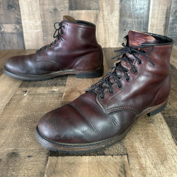Red Wing 9011 Beckman Lace Up Work Boots Mens 12 D - Picture 1 of 12